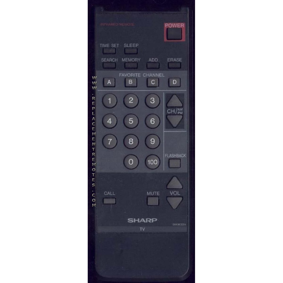 Sharp G0636CESA TV Remote Control