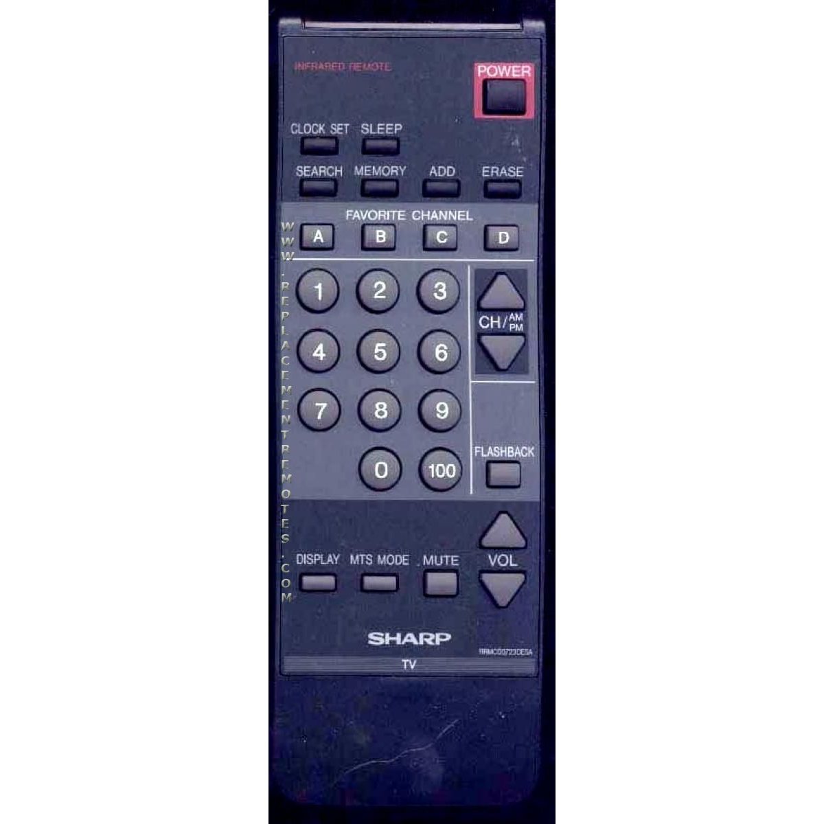 Sharp G0723CESA TV Remote Control