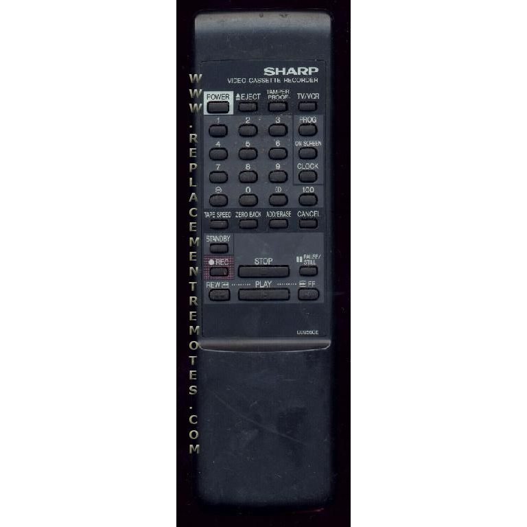 Sharp G0956GE VCR Remote Control