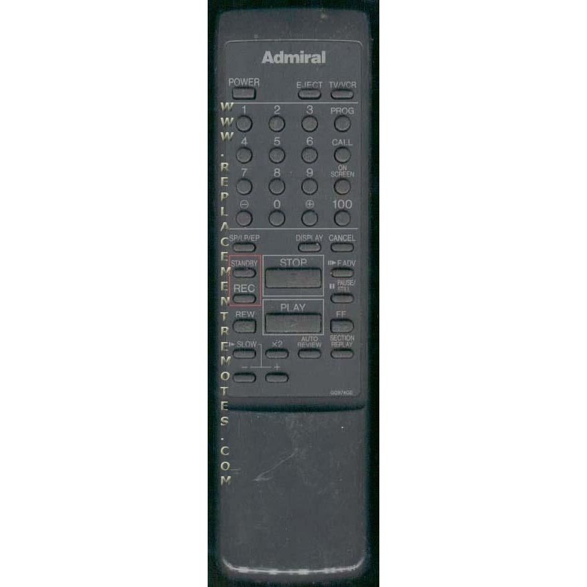 Control remoto para videograbadora Sharp G0974GE Admiral