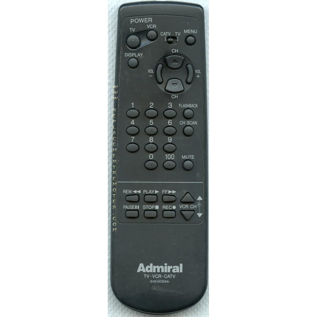 Télécommande pour téléviseur/magnétoscope Sharp G1213CESA Admiral