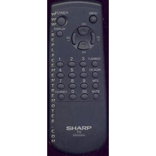 Sharp G1232CESA TV Remote Control