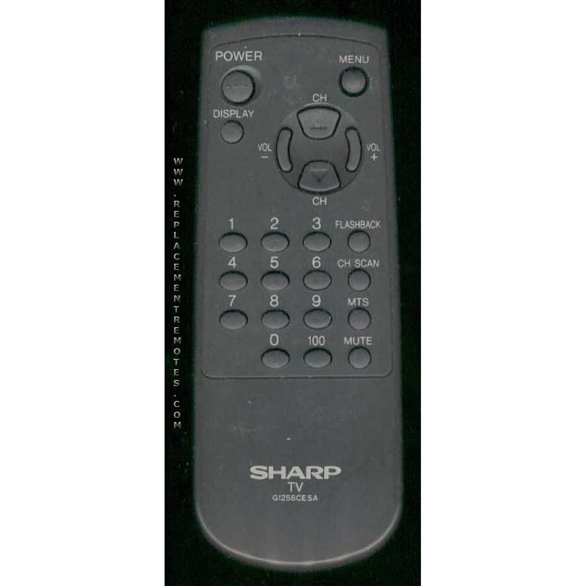 Sharp G1256CESA TV Remote Control