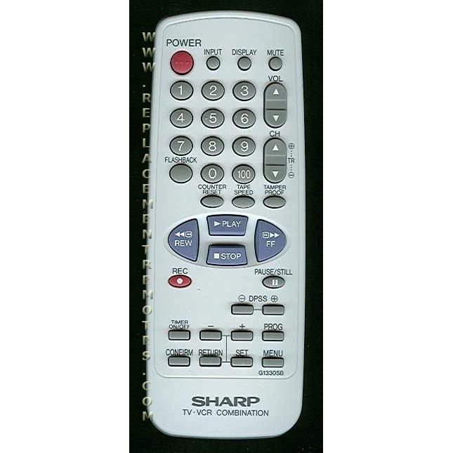 Sharp G1330SB TV/VCR Remote Control