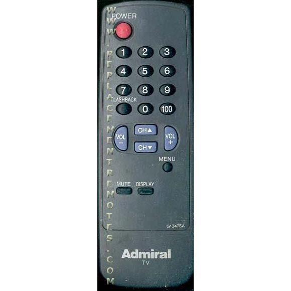 Sharp G1347SA Admiral TV Remote Control