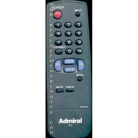 Sharp G1444SA Admiral TV Remote Control