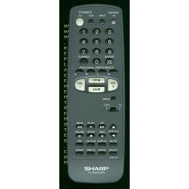 Control remoto para TV/VCR Sharp G1517SA