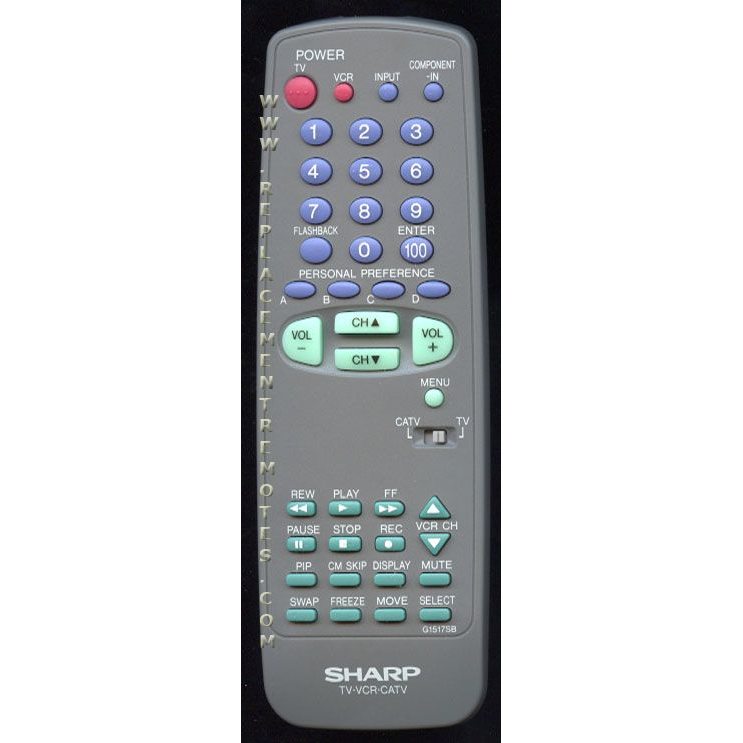 Control remoto para TV/VCR Sharp G1517SB