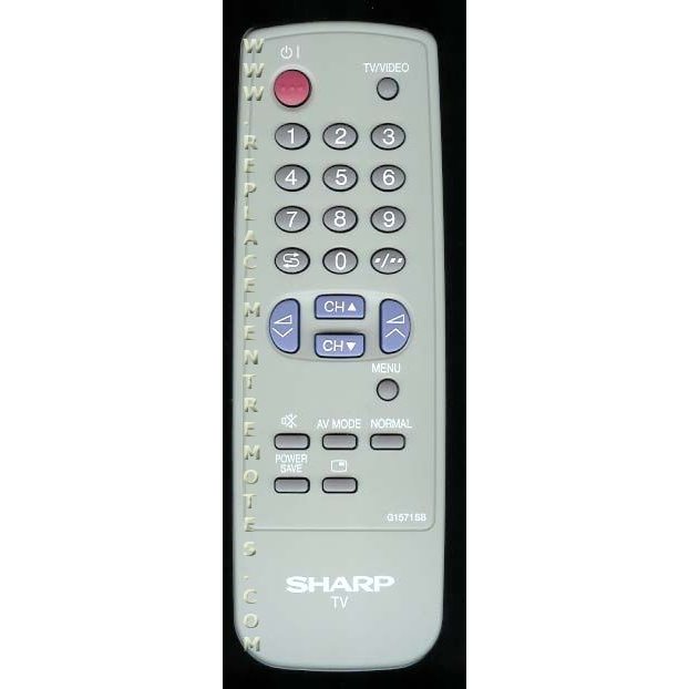 Télécommande pour téléviseur Sharp G1571SB