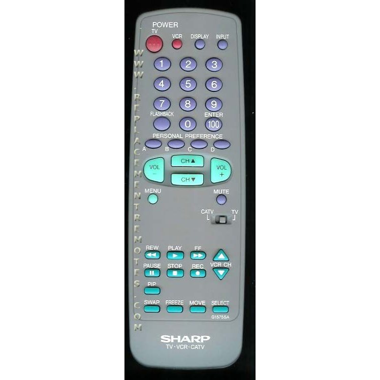 Control remoto para TV/VCR Sharp G1575SA