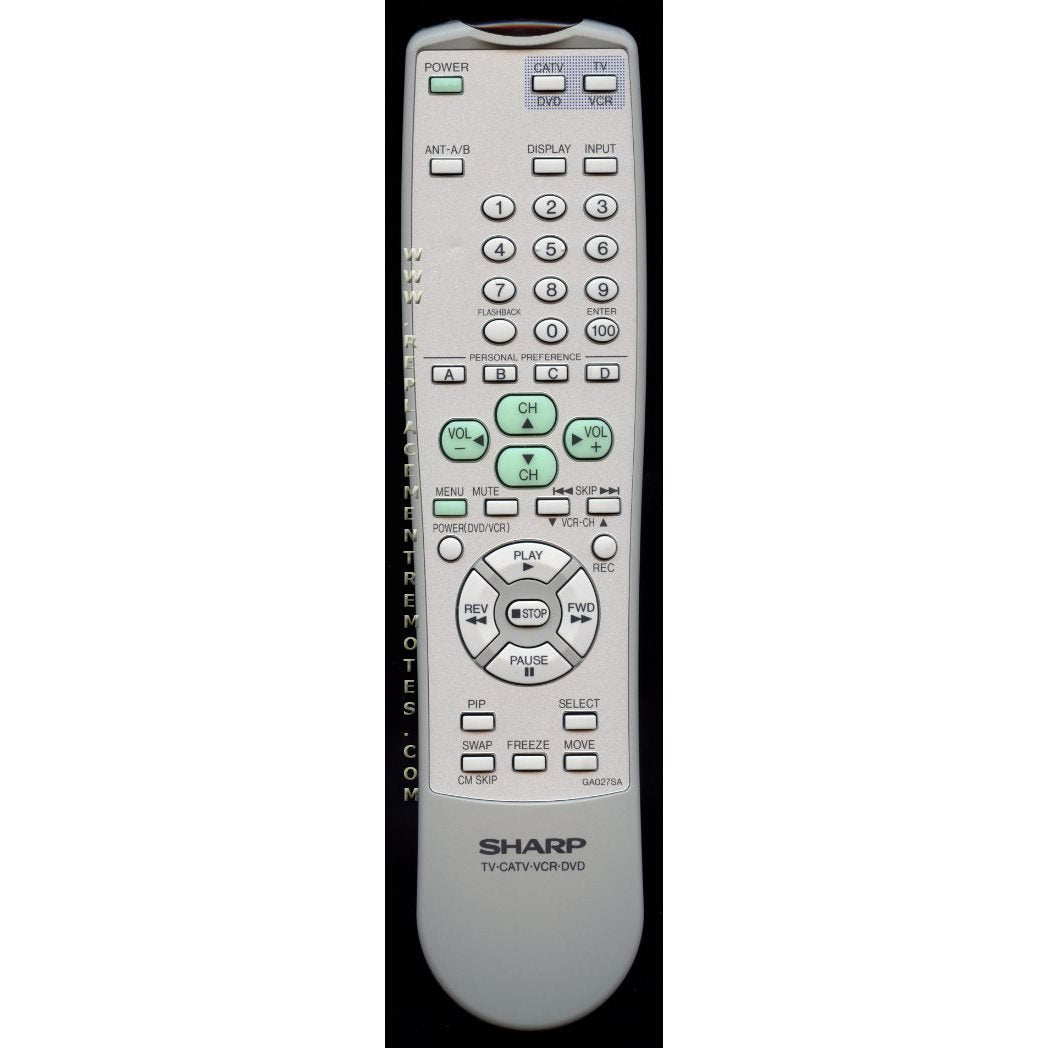 Sharp GA027SA TV Remote Control