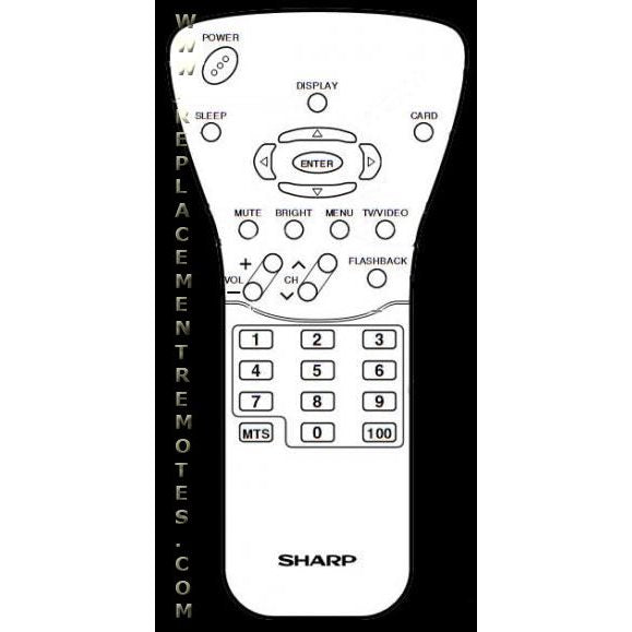 Sharp GA051WJSA TV Remote Control
