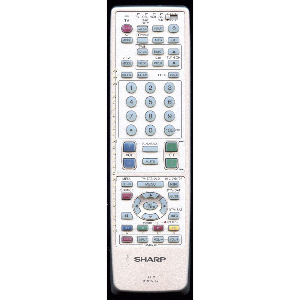 Télécommande pour téléviseur Sharp GA203WJSA