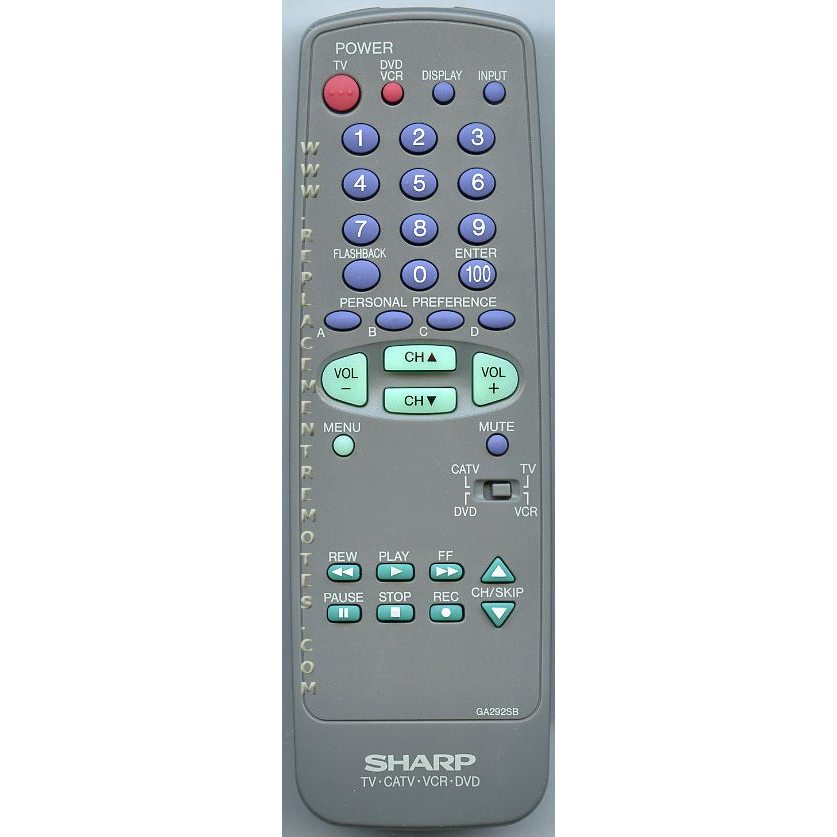 Control remoto para televisor Sharp GA292SB