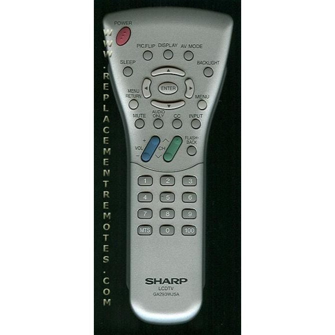 Sharp GA293WJSA TV Remote Control