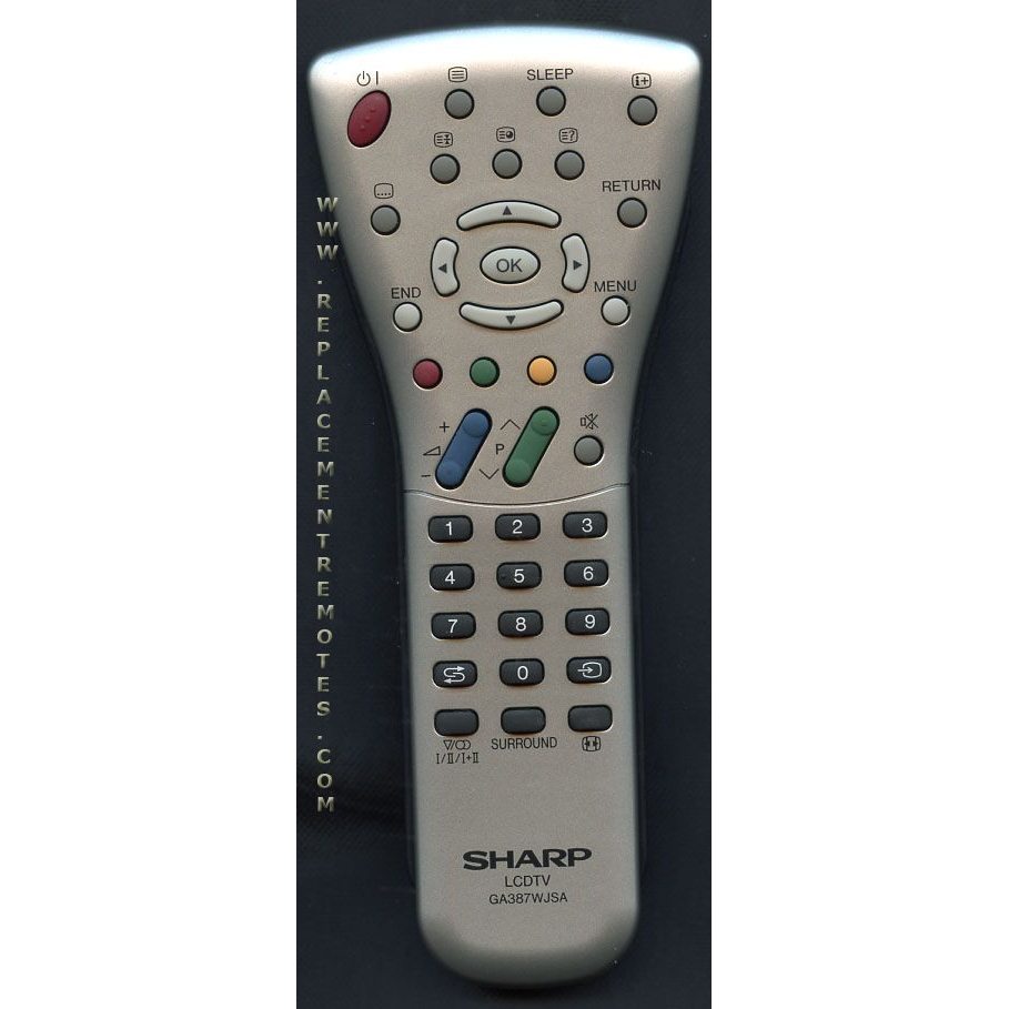 Télécommande pour téléviseur Sharp GA387WJSA