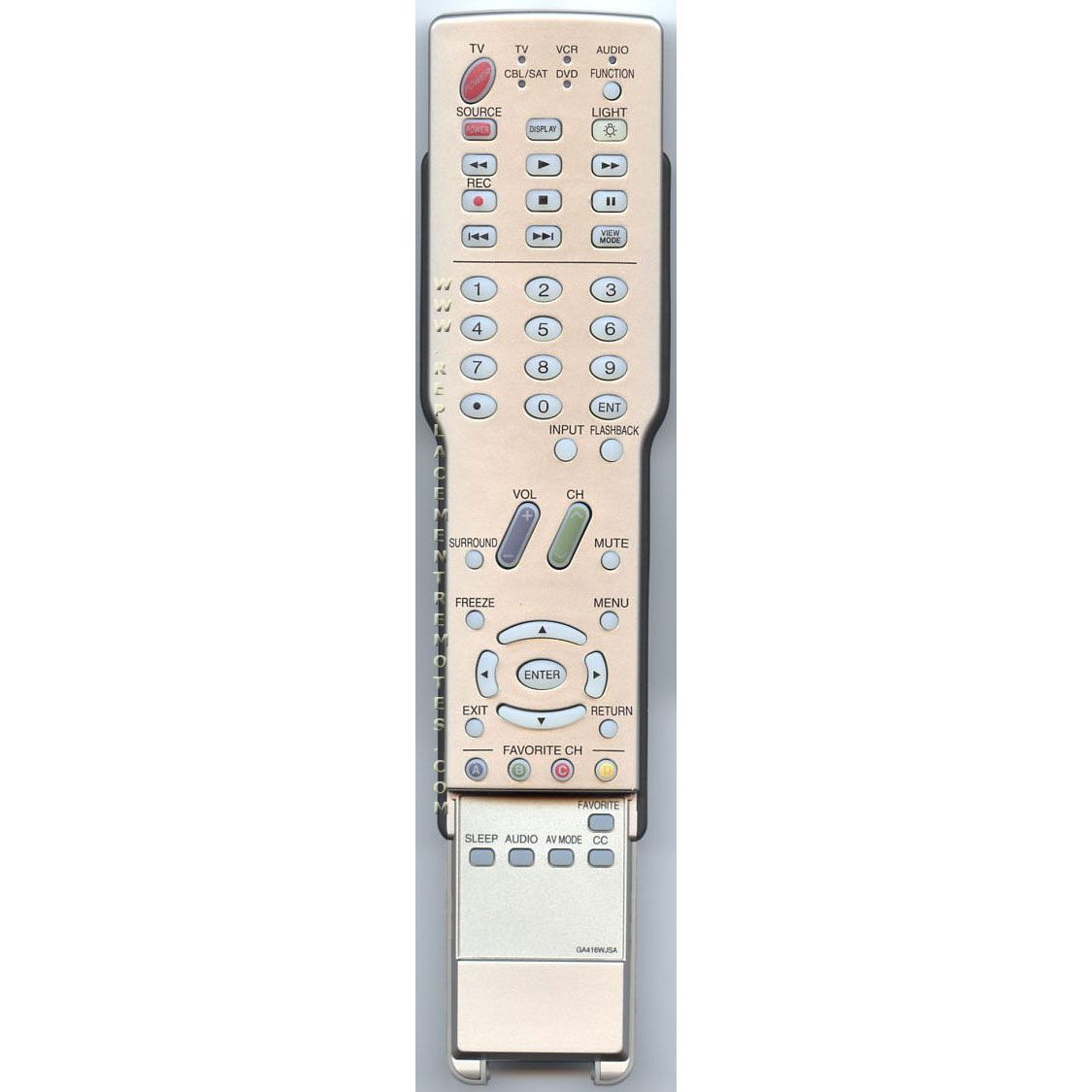 Télécommande pour téléviseur Sharp GA416WJSA
