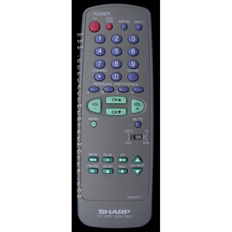 Control remoto para televisor Sharp GA447SA