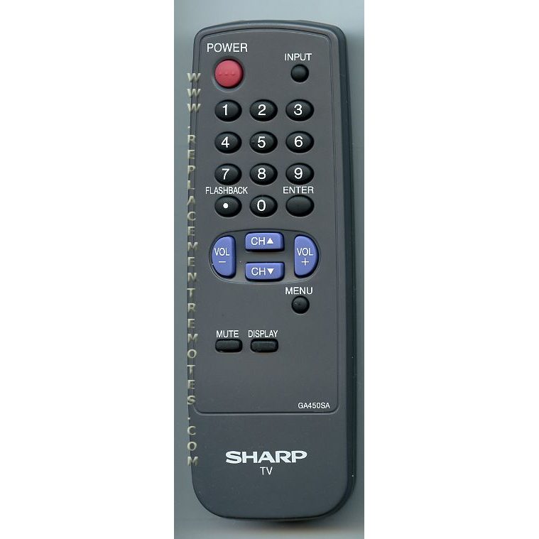 Télécommande pour téléviseur Sharp GA450SA