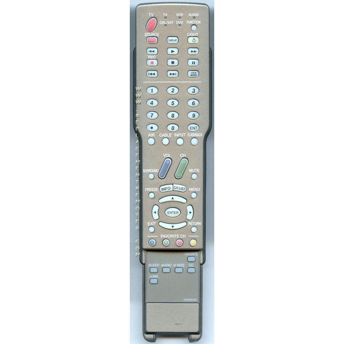 Télécommande pour téléviseur Sharp GA468WJSA