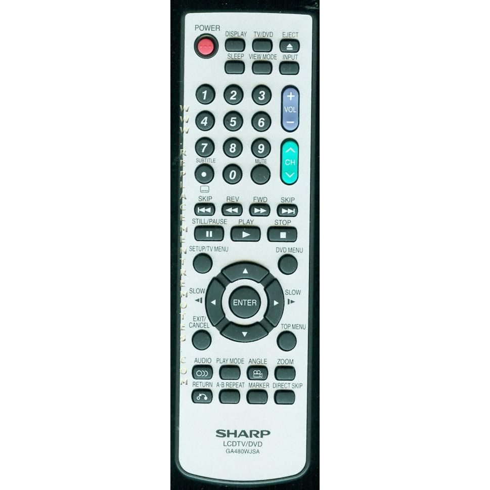 Control remoto para TV/DVD Sharp GA480WJSA