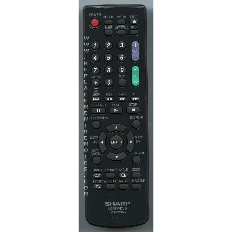 Télécommande TV/DVD Sharp GA480WJSB