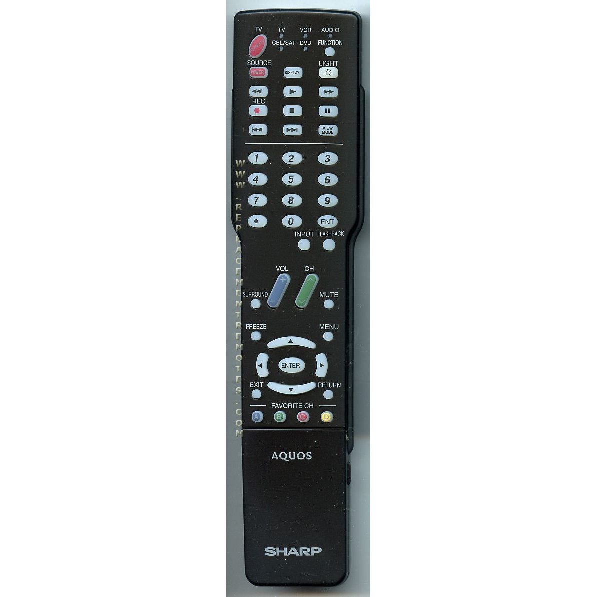 Télécommande pour téléviseur Sharp GA484WJSB