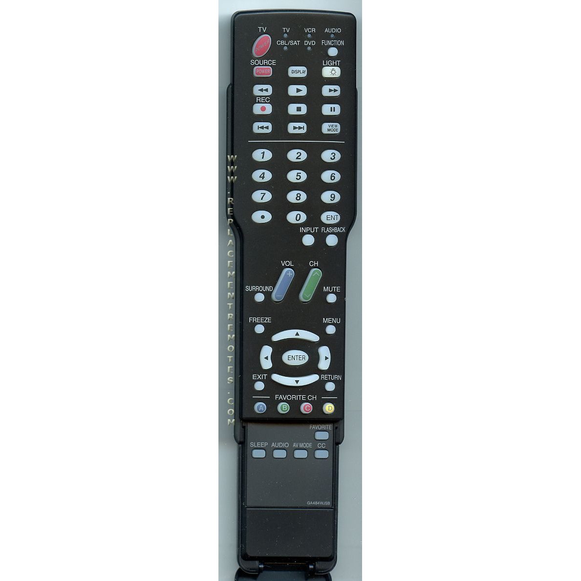 Télécommande pour téléviseur Sharp GA484WJSB