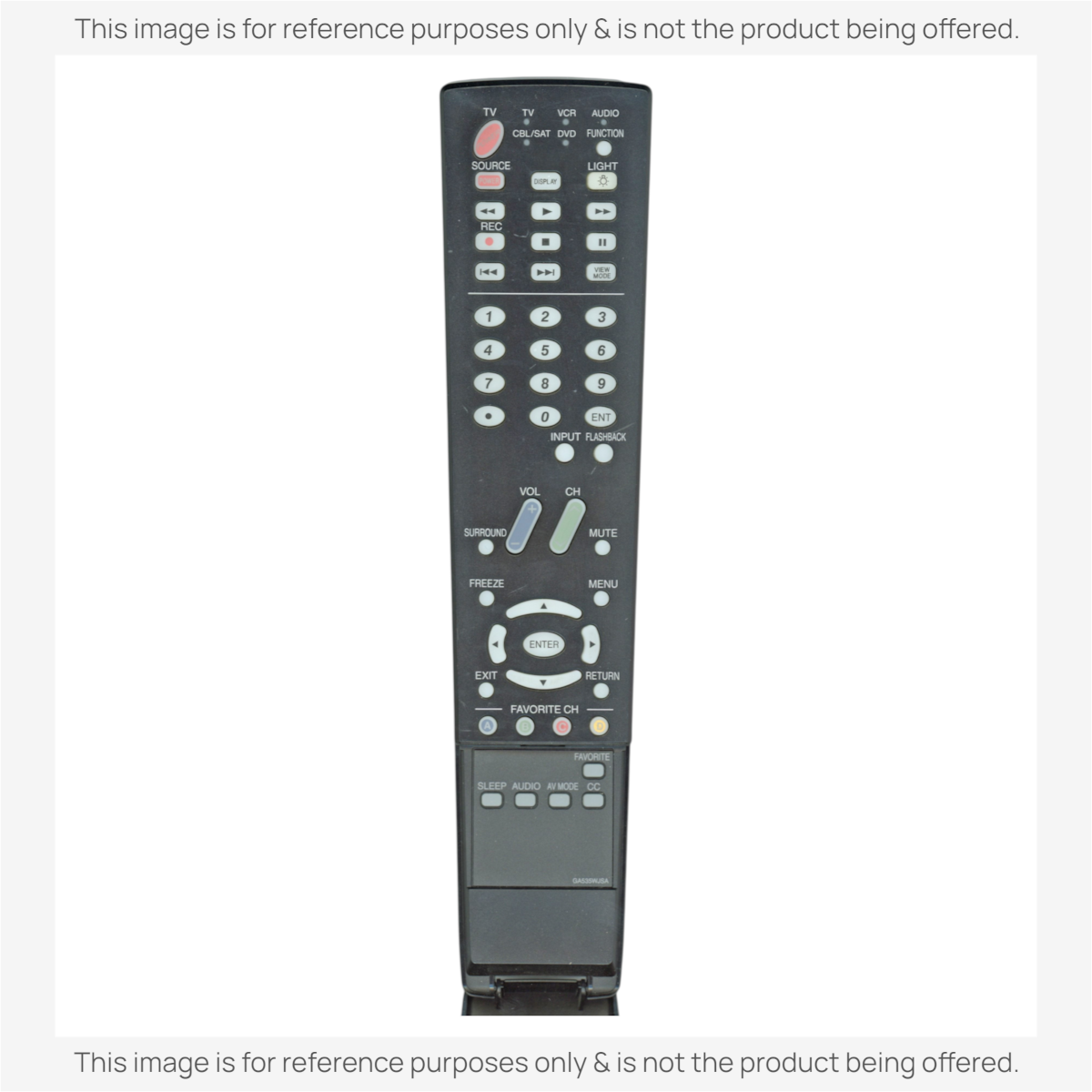 Anderic replacement remote control for Sharp AQUOS LCD TVs, featuring a black keypad with standard function buttons.