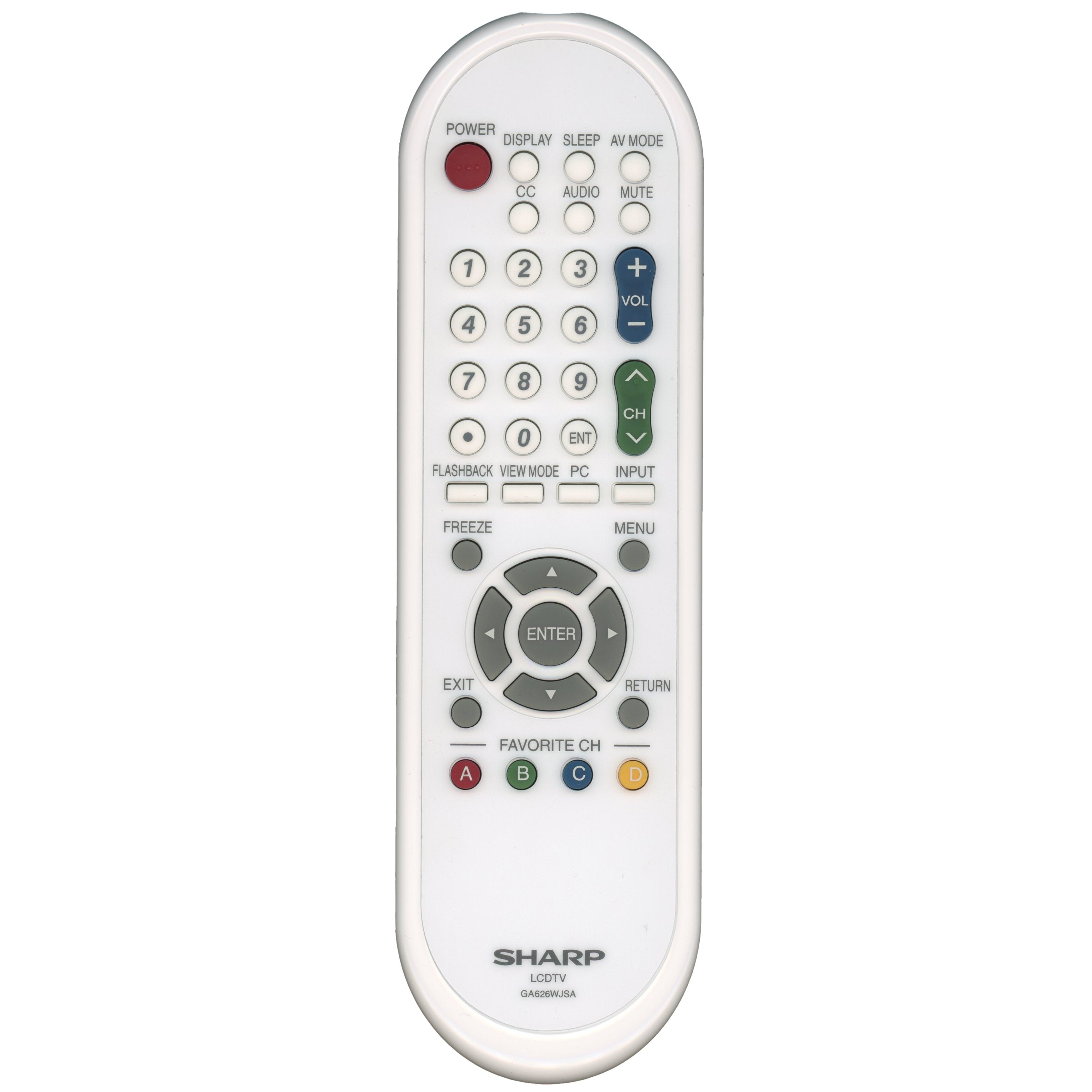 Control remoto para televisor Sharp GA626WJSA