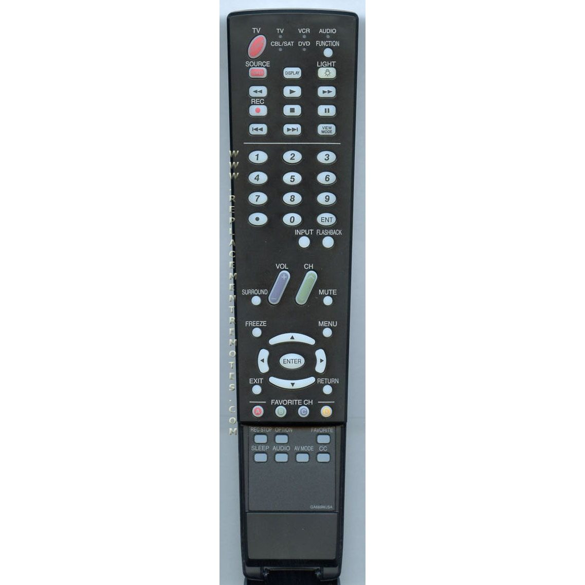 Télécommande pour téléviseur Sharp GA669WJSA