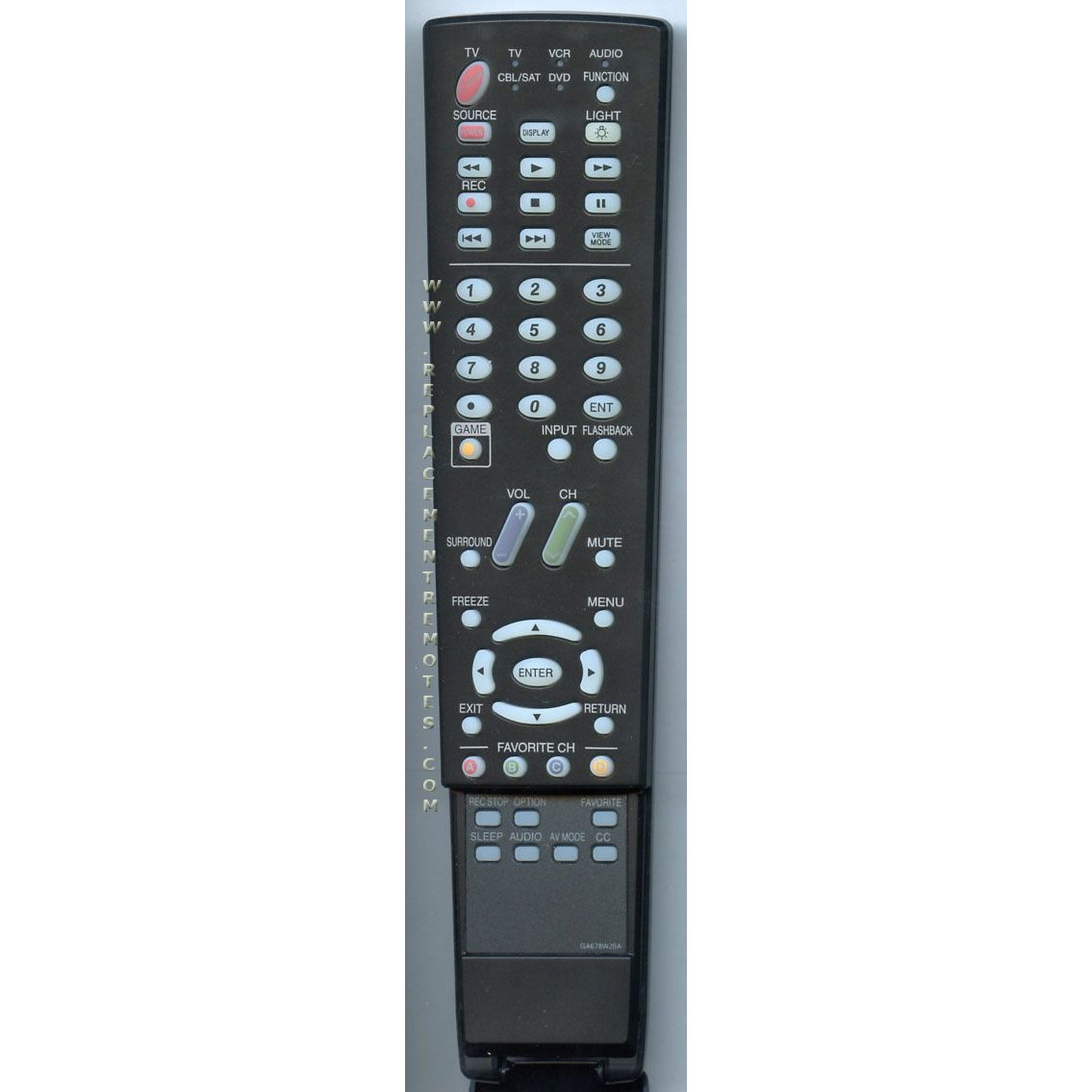 Télécommande pour téléviseur Sharp GA678WJSA