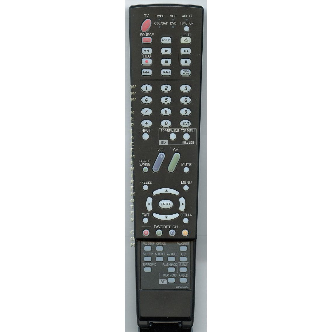 Télécommande pour téléviseur Sharp GA762WJSA