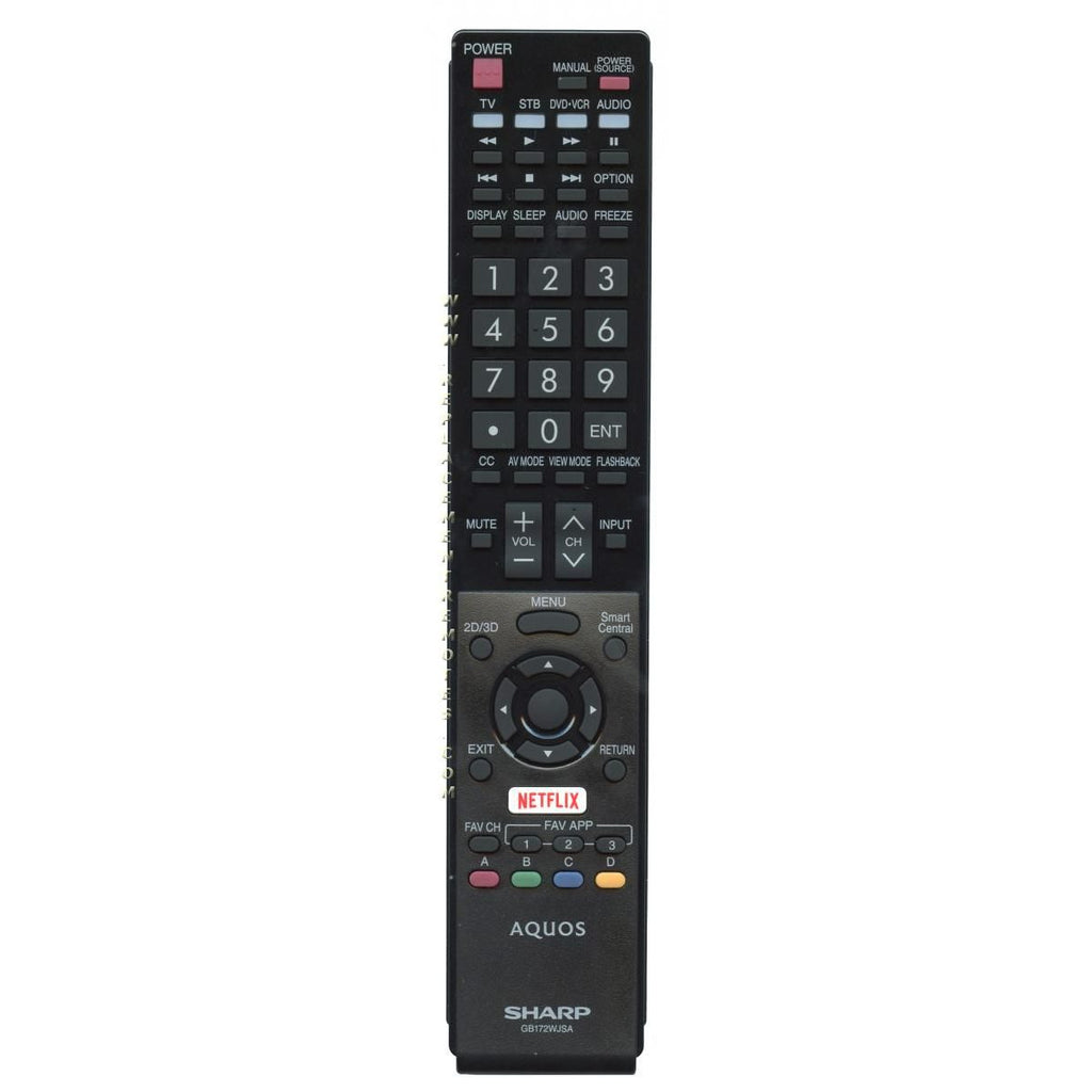 Sharp Remote Universal Sharp GB172WJSA Aquos TV Remote Control - RRMCGB172WJSA
