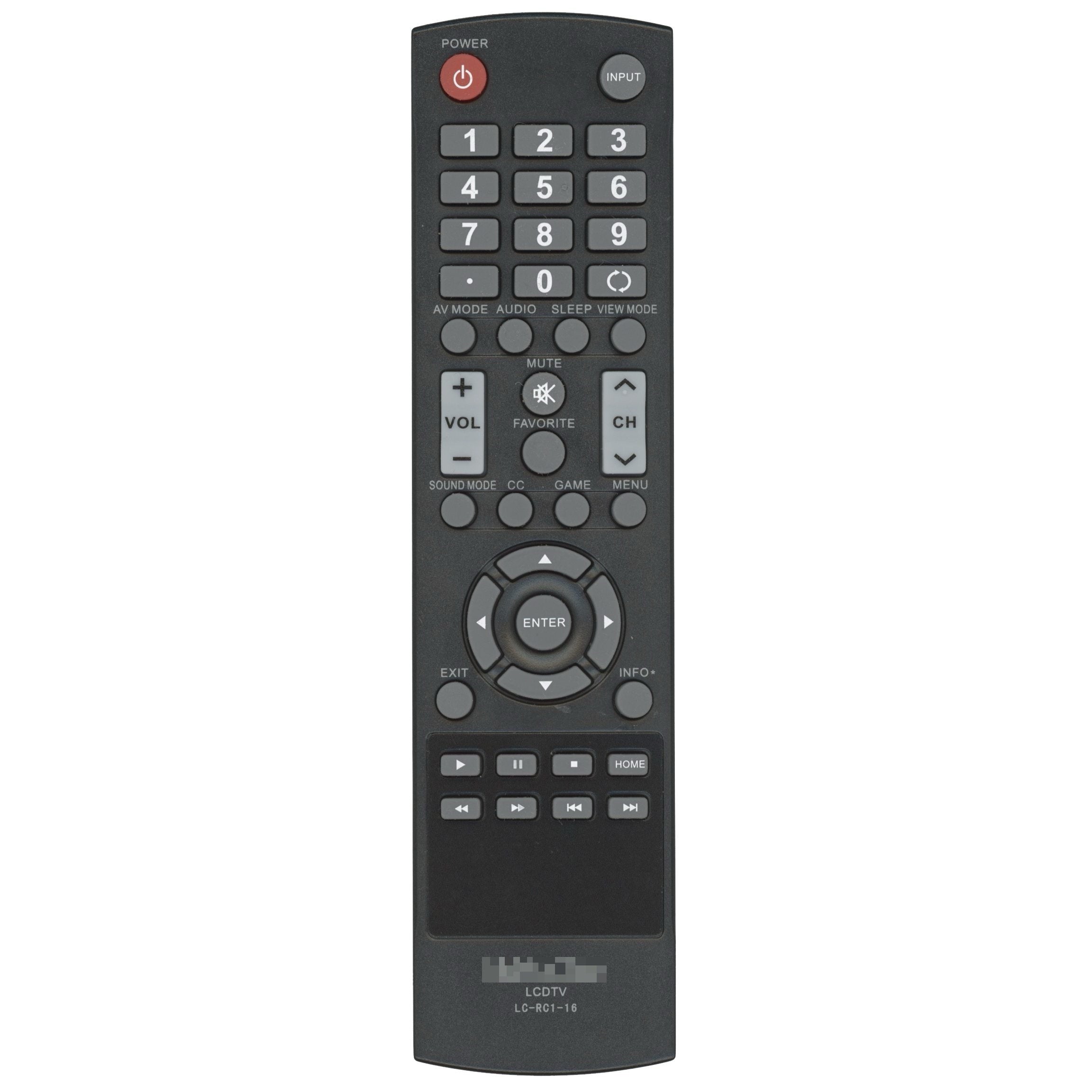 Sharp LCRC116 TV Remote Control | LC-RC1-16