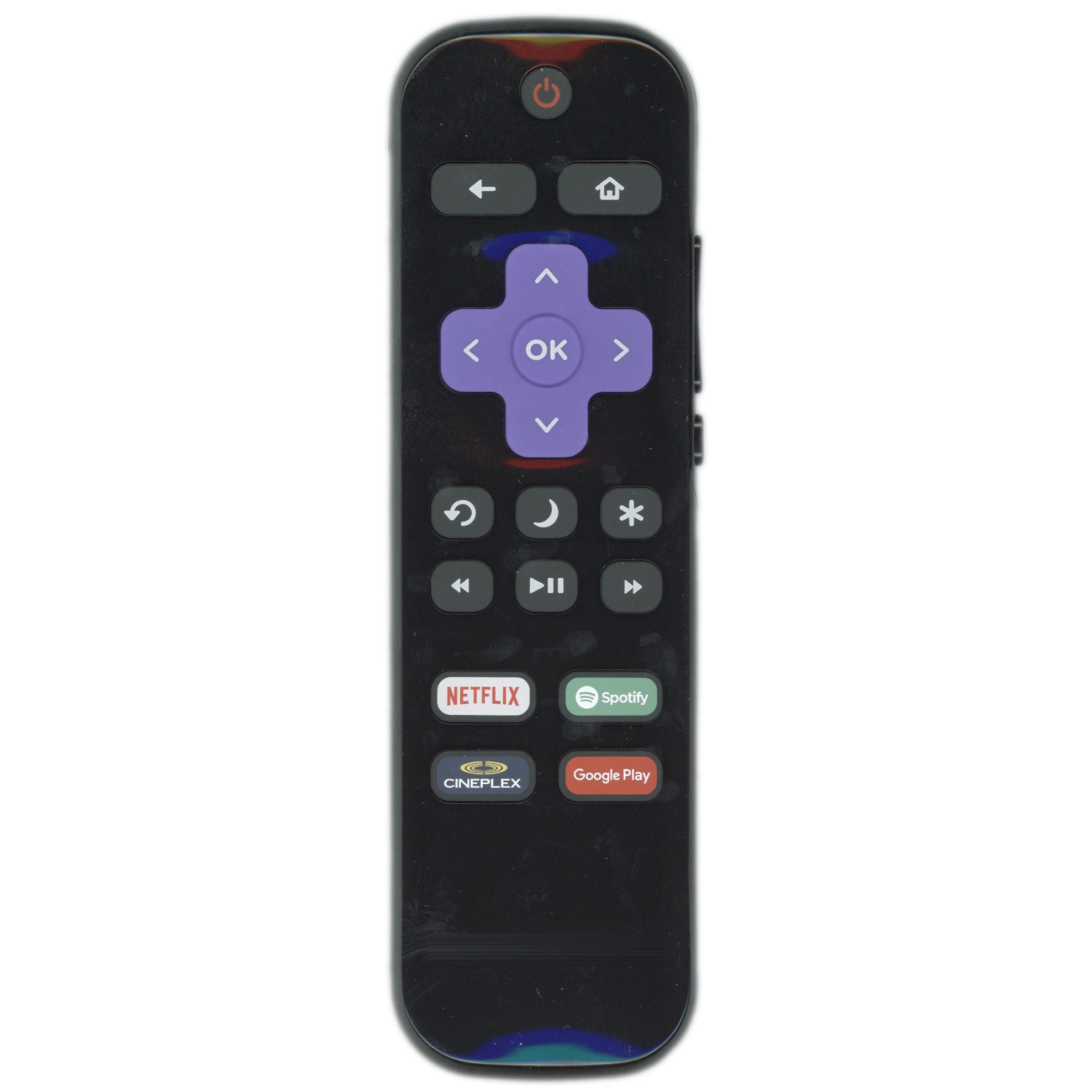 Sharp LC-RCRUDCA-18 Roku TV Remote Control | Canada | 2018 | Netflix | Spotify | CinePlex | Google Play - LCRCRUDCA18