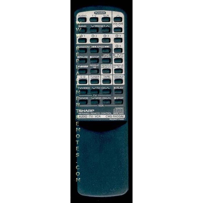 Sharp RCONT1746B Audio Remote Control