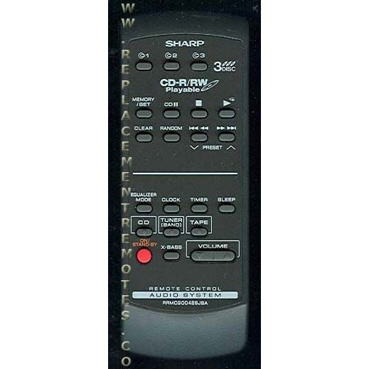 Sharp RRMCG004SJSA Audio Remote Control