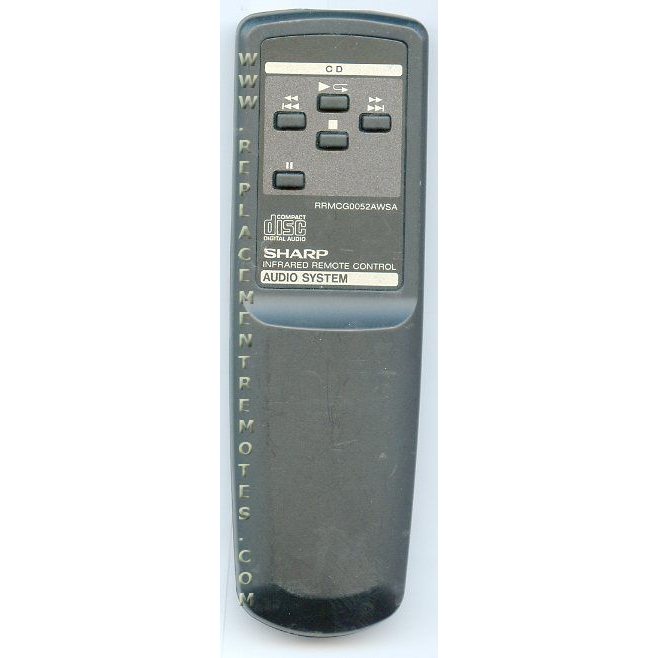 Sharp RRMCG0052AWSA Audio Remote Control