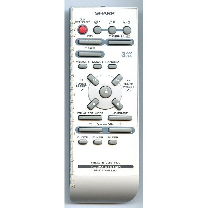 Control remoto de audio Sharp RRMCG0062SJSA