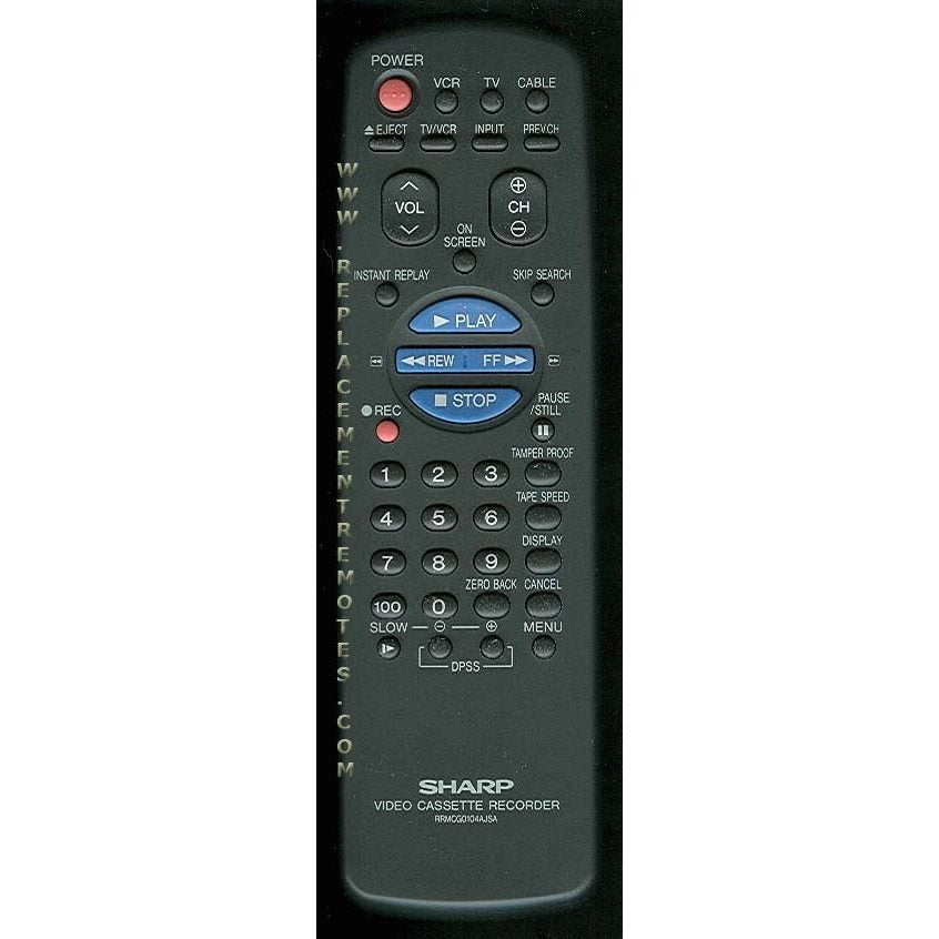 Control remoto para videograbadora Sharp RRMCG0104AJSA