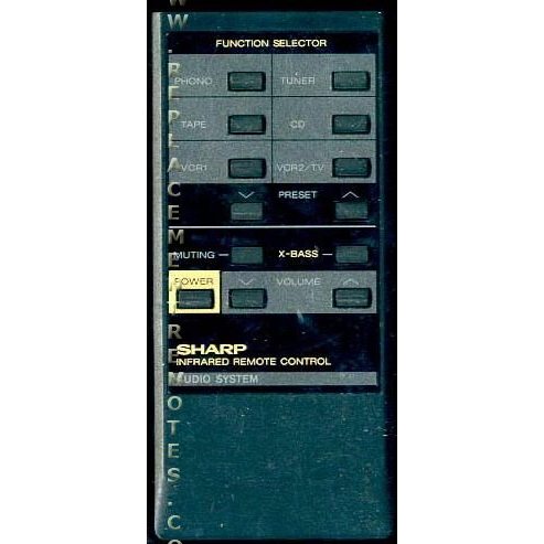 Sharp RRMCG0144AFSA Audio Remote Control