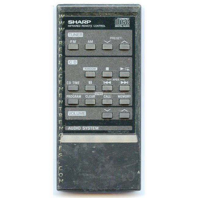 Sharp RRMCG0184AFSA Audio Remote Control