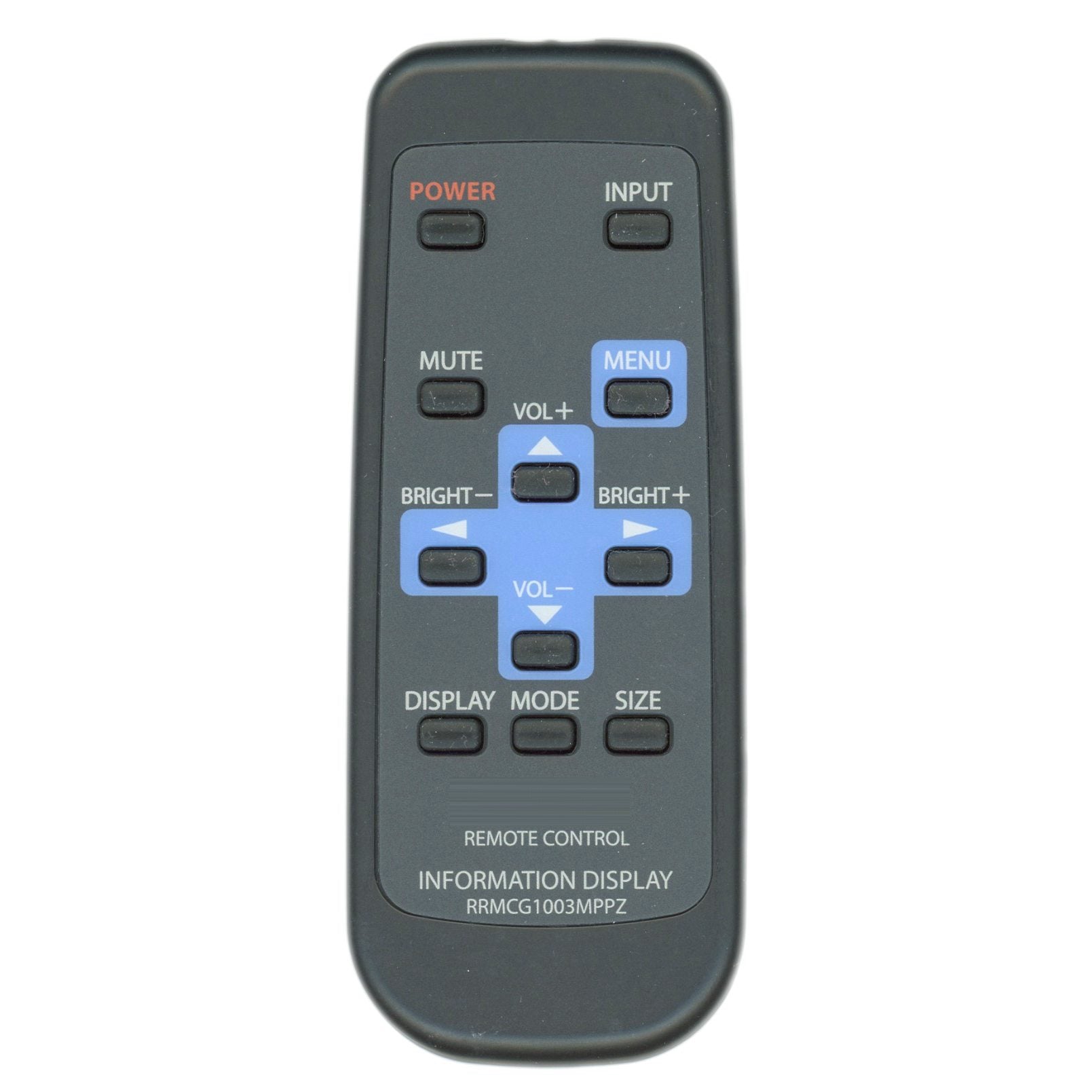 Sharp RRMCG1003MPPZ Monitor Remote Control | IR - RRMCG1003MPPZ