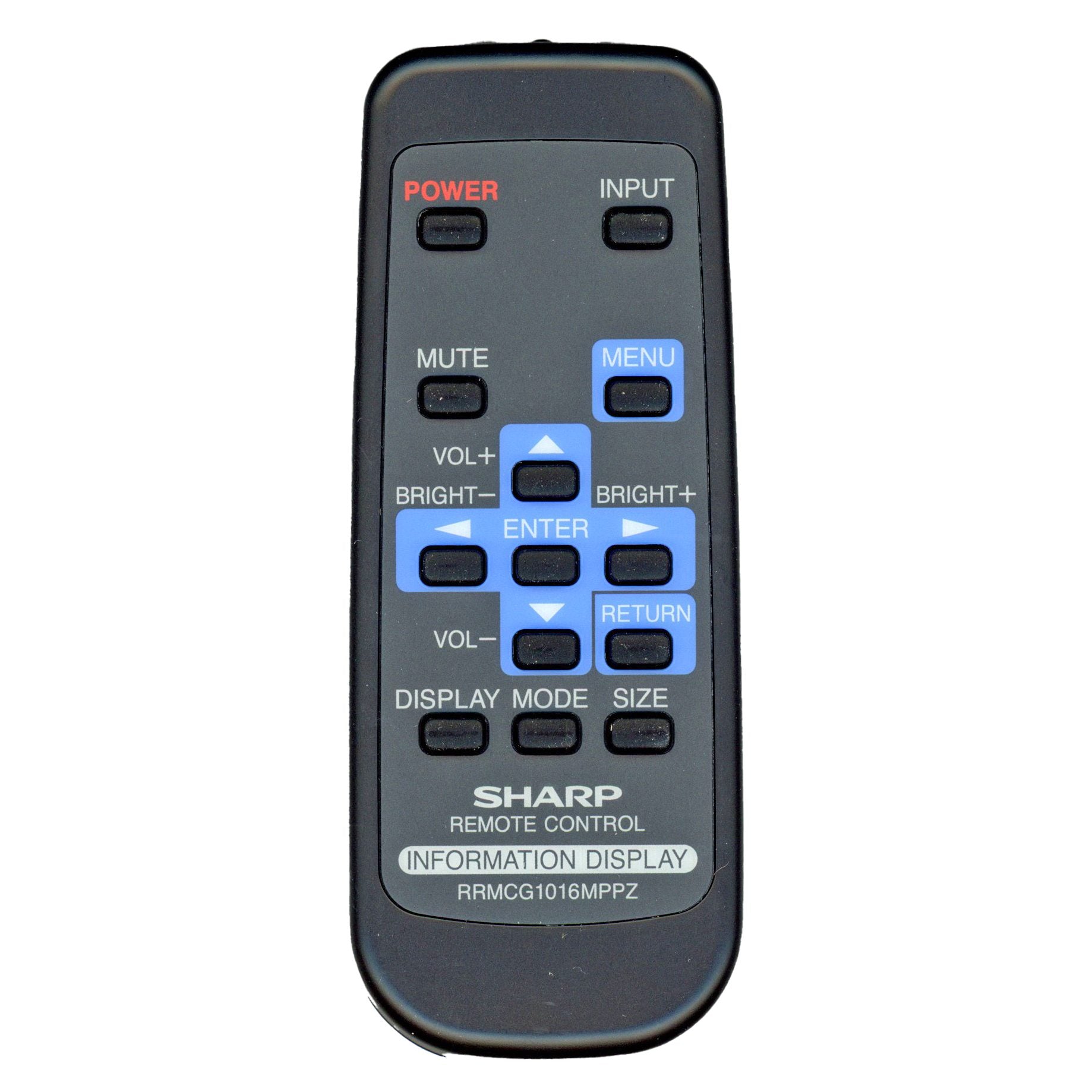 Control remoto del monitor Sharp RRMCG1016MPPZ