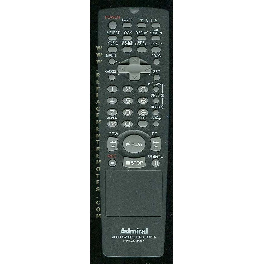 Télécommande pour magnétoscope Sharp RRMCG1241AJSA Admiral