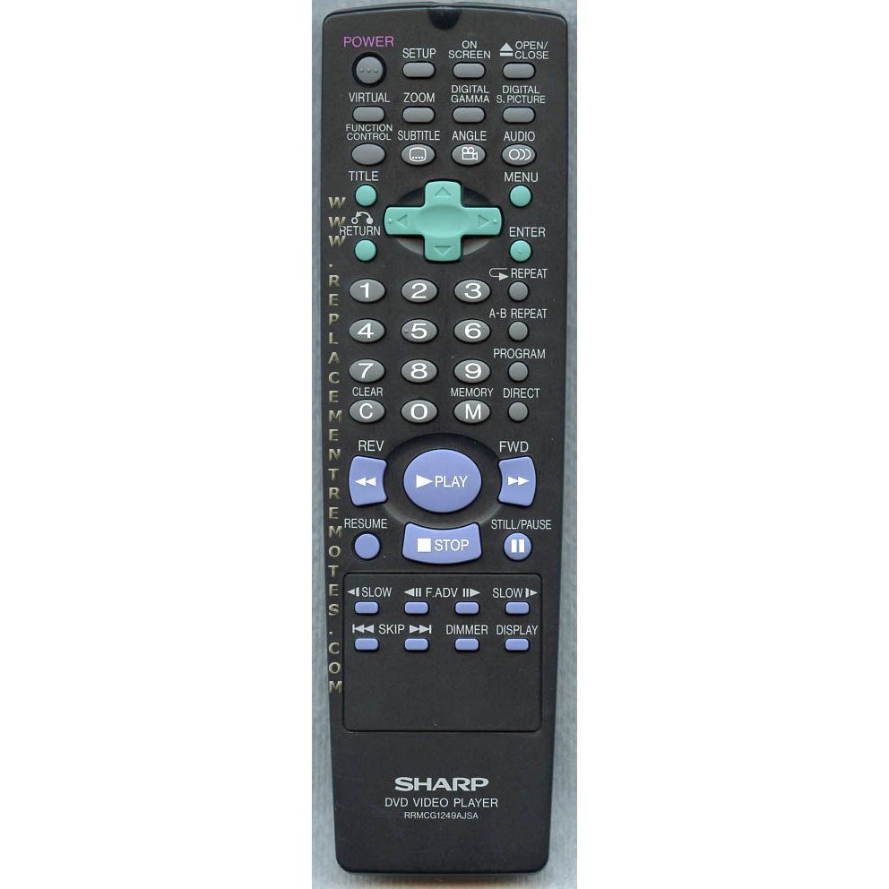 Control remoto de DVD Sharp RRMCG1249AJSA
