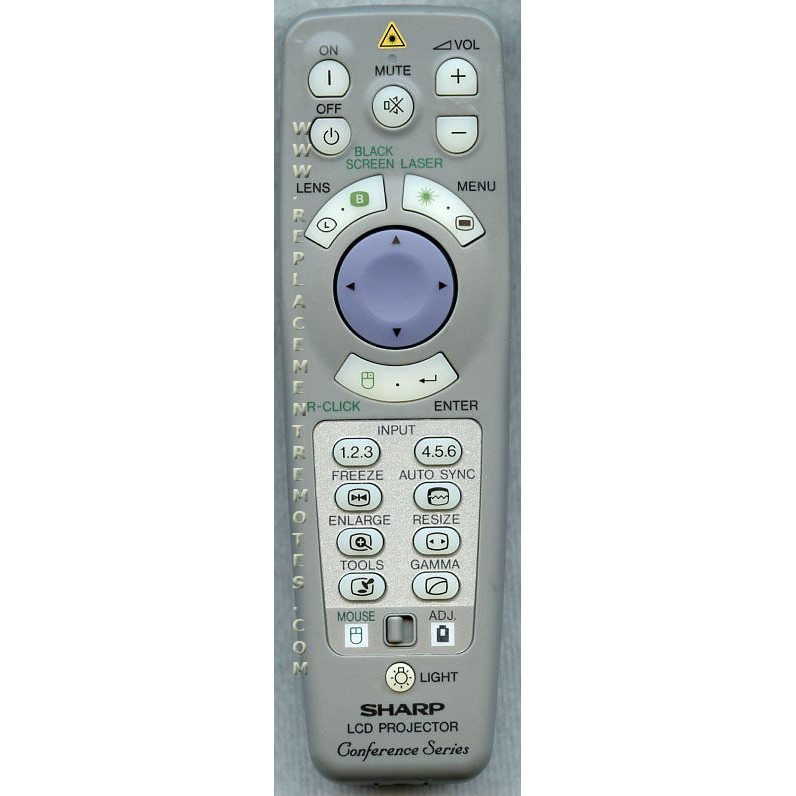 Control remoto del proyector Sharp RRMCG1564CESA