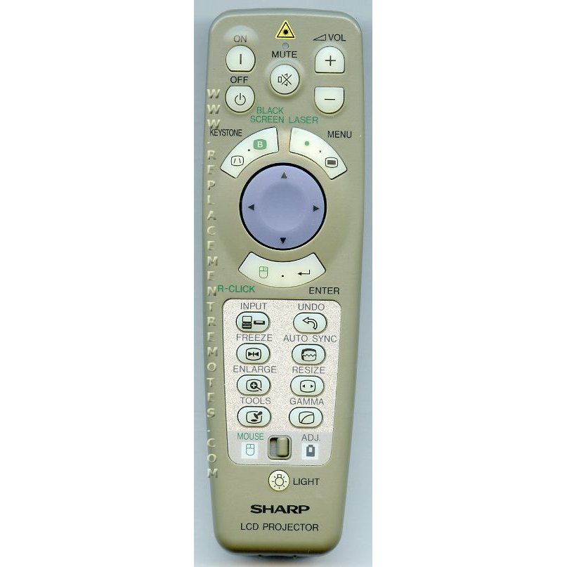 Control remoto del proyector Sharp RRMCG1579CESA