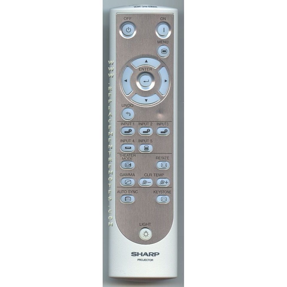 Control remoto del proyector Sharp RRMCG1657CESA